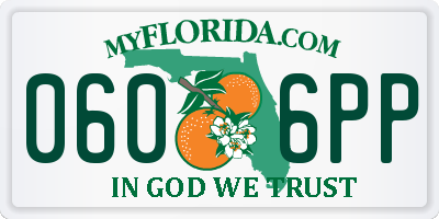 FL license plate 0606PP