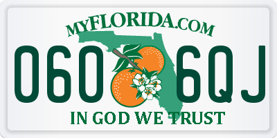 FL license plate 0606QJ