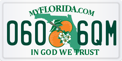 FL license plate 0606QM