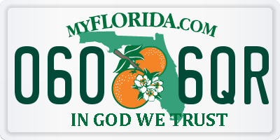 FL license plate 0606QR