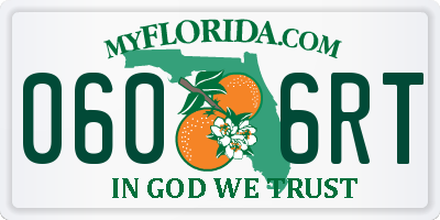 FL license plate 0606RT
