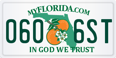 FL license plate 0606ST