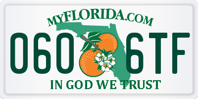 FL license plate 0606TF