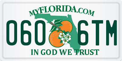 FL license plate 0606TM