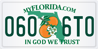 FL license plate 0606TO