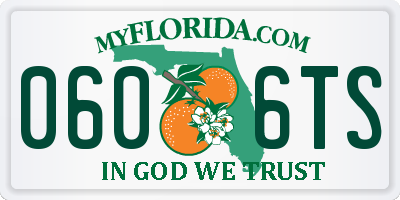 FL license plate 0606TS