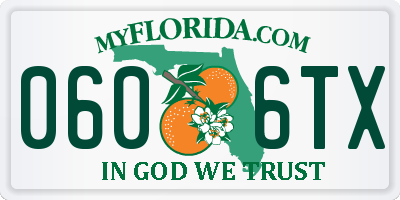 FL license plate 0606TX