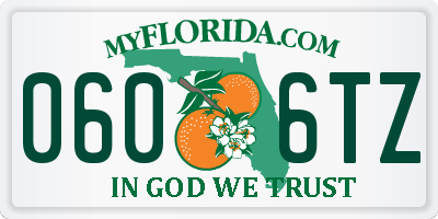 FL license plate 0606TZ