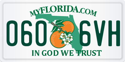 FL license plate 0606VH