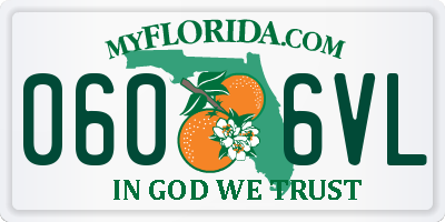 FL license plate 0606VL
