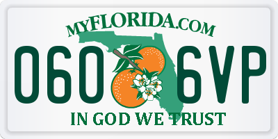 FL license plate 0606VP