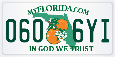 FL license plate 0606YI