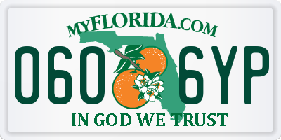FL license plate 0606YP