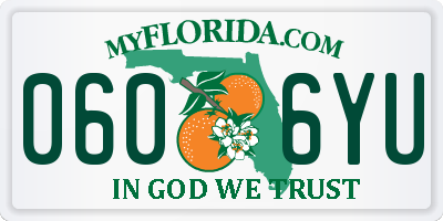 FL license plate 0606YU