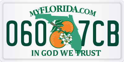 FL license plate 0607CB