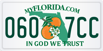 FL license plate 0607CC