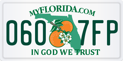 FL license plate 0607FP