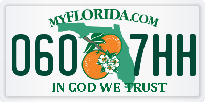 FL license plate 0607HH