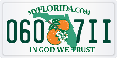 FL license plate 0607II
