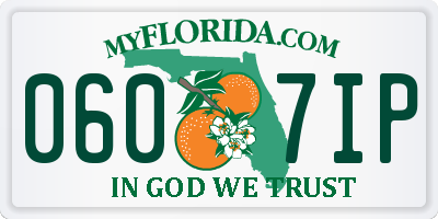 FL license plate 0607IP