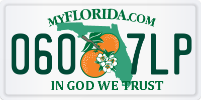 FL license plate 0607LP