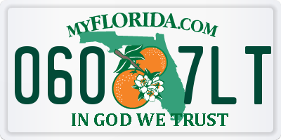 FL license plate 0607LT