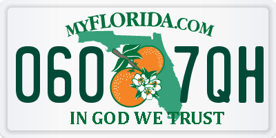 FL license plate 0607QH