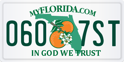 FL license plate 0607ST
