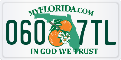 FL license plate 0607TL