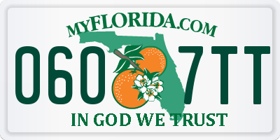 FL license plate 0607TT