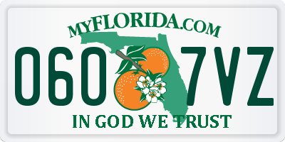 FL license plate 0607VZ