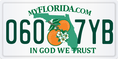 FL license plate 0607YB