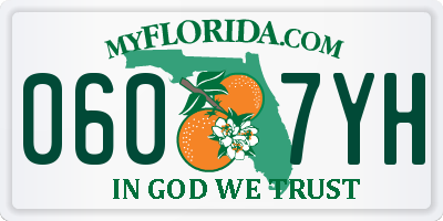 FL license plate 0607YH
