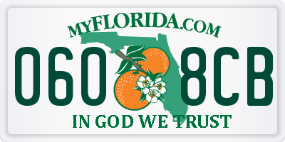 FL license plate 0608CB