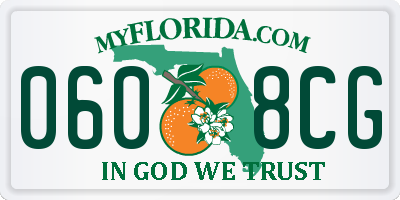 FL license plate 0608CG