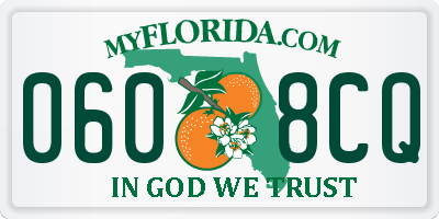 FL license plate 0608CQ