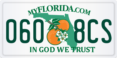FL license plate 0608CS