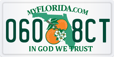 FL license plate 0608CT