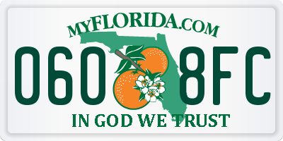 FL license plate 0608FC
