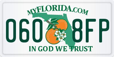FL license plate 0608FP