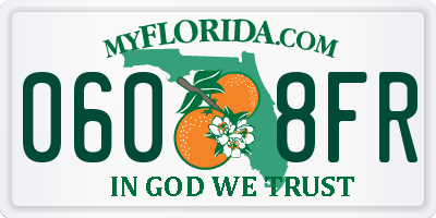 FL license plate 0608FR