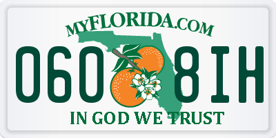 FL license plate 0608IH