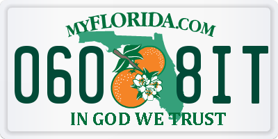 FL license plate 0608IT