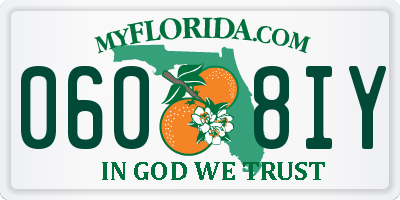 FL license plate 0608IY