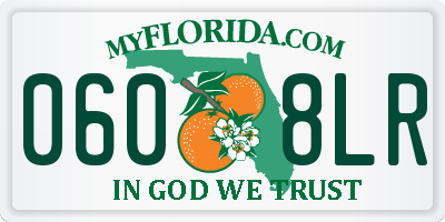 FL license plate 0608LR