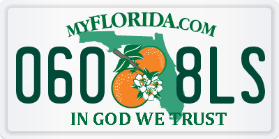 FL license plate 0608LS