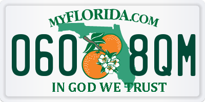 FL license plate 0608QM