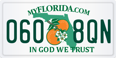 FL license plate 0608QN