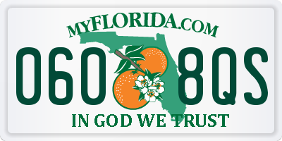 FL license plate 0608QS