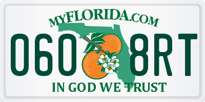 FL license plate 0608RT